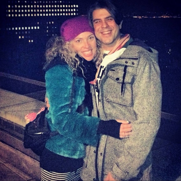 Mural- Nordstroms Faux fur jacket - deep teal 🦋 - Picture 7 of 7